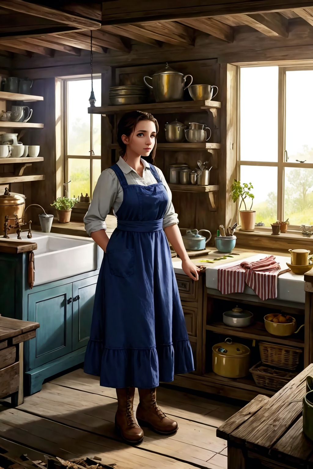 140078-1090241164-1-woman standing in farmhouse kitchen Clutter Home 1-Best_Children_Stories_V1-Semi.png